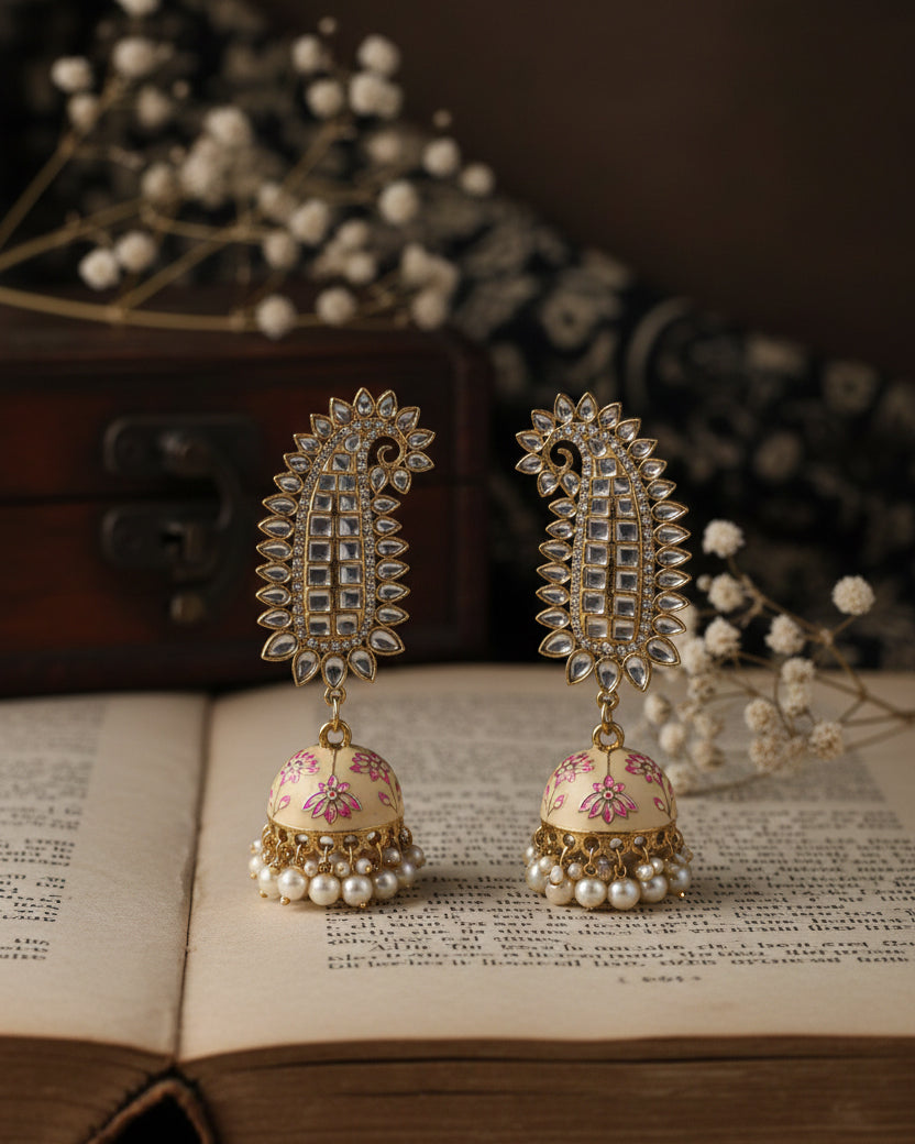 Ivory Dhanu Jhumka