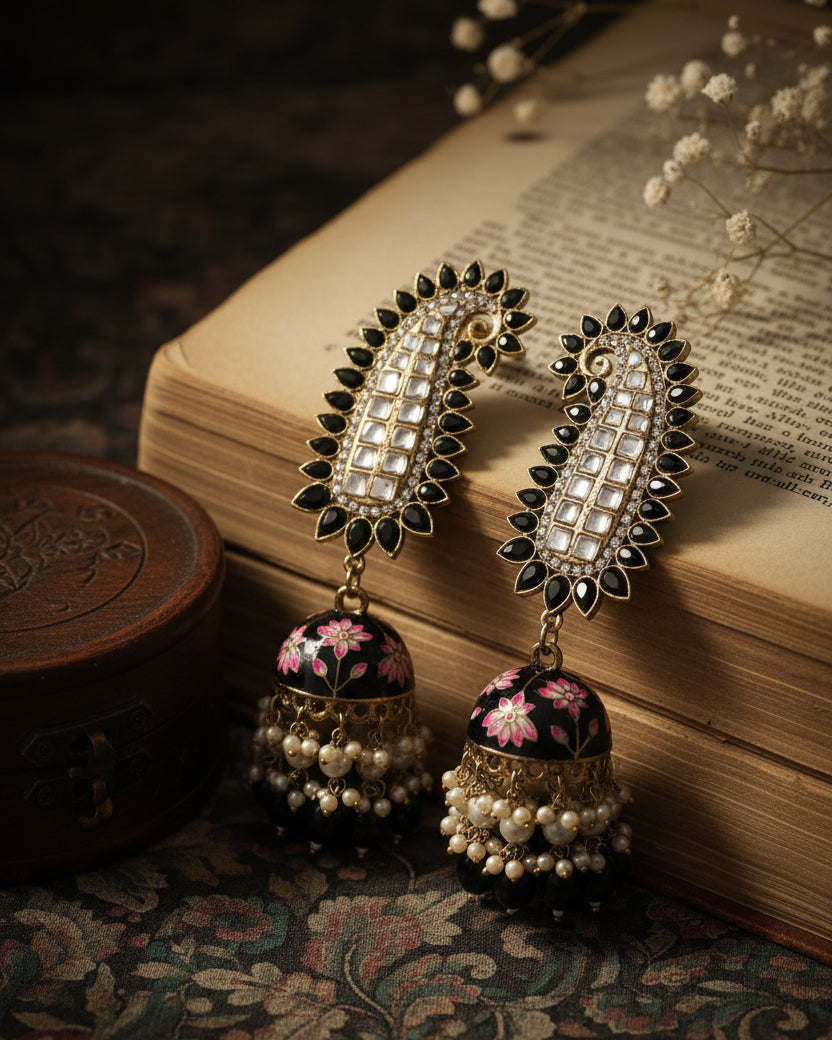 Black Dhanu Jhumka