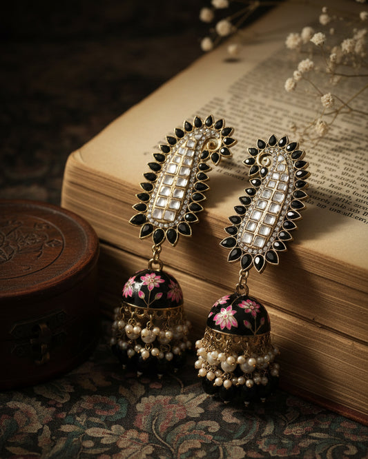 Black Dhanu Jhumka