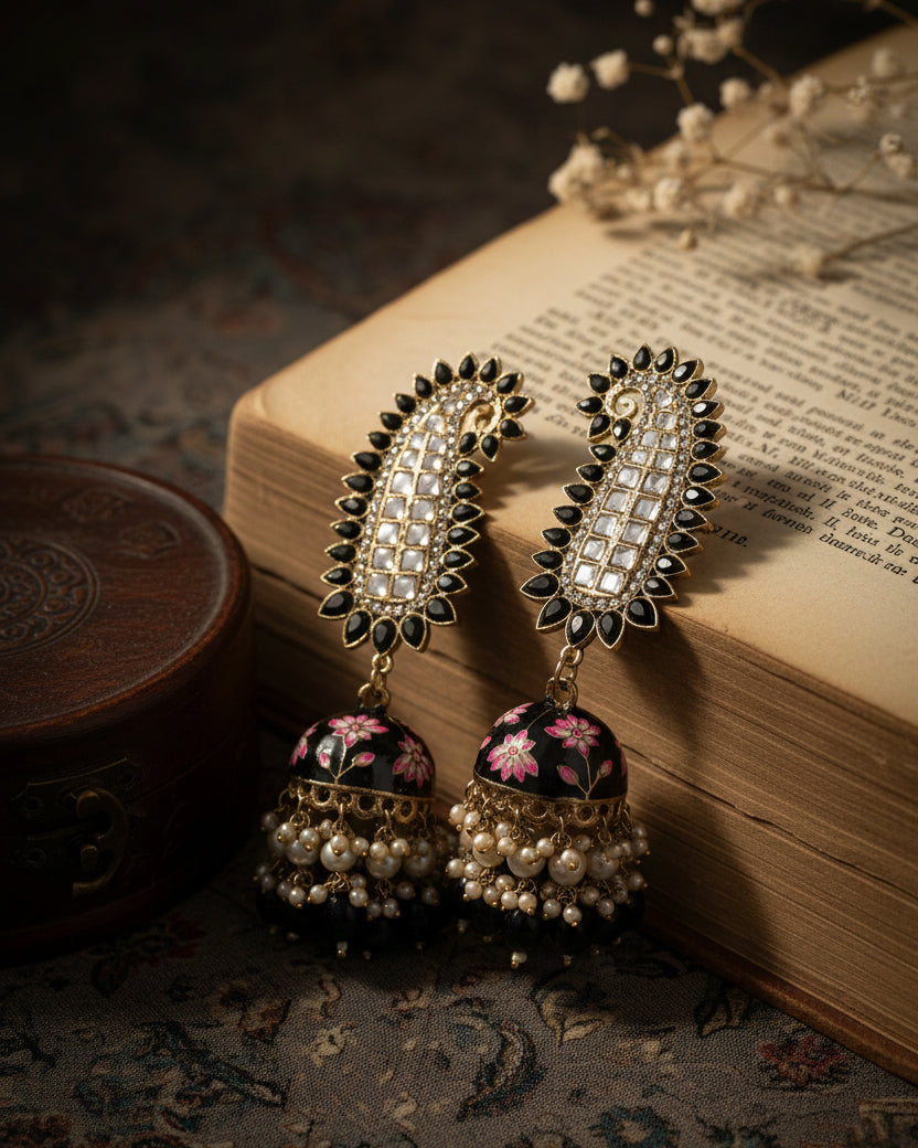 Black Dhanu Jhumka