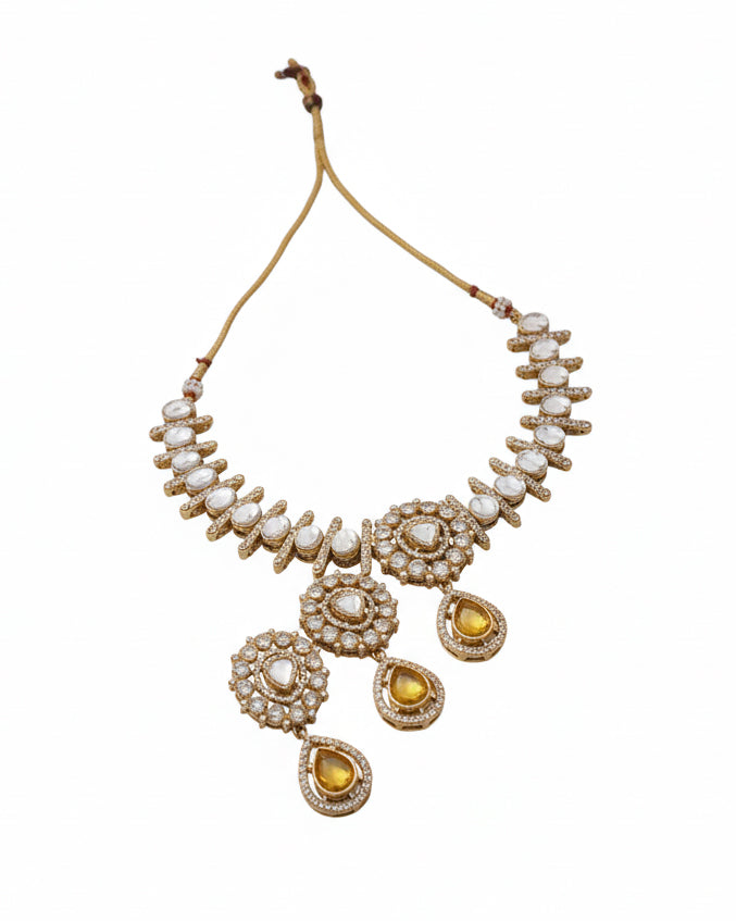 Yellow Mridha Indi Jewellery Set