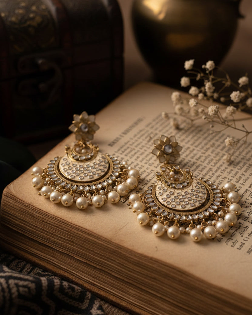 Pearl Kark Chandbali
