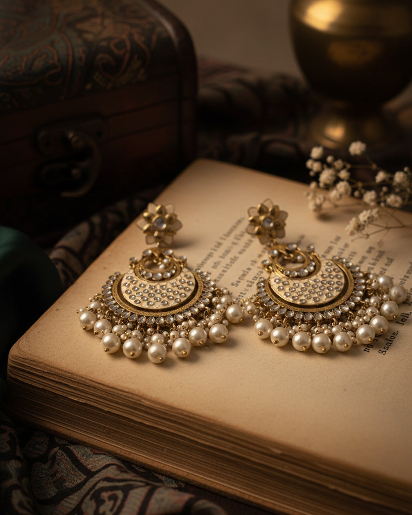 Pearl Kark Chandbali
