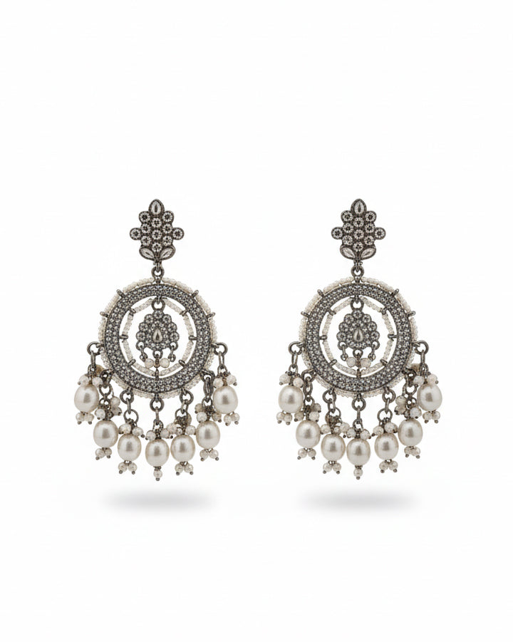 Black Polish Kumbh Earring