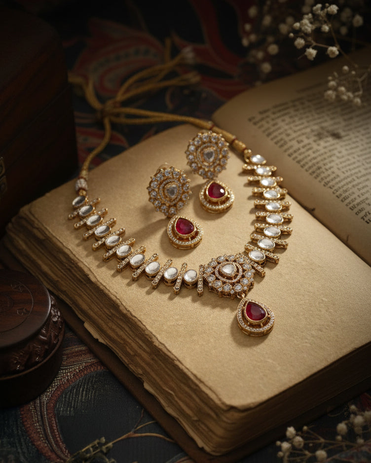Ruby Mridha Indi Jewellery Set