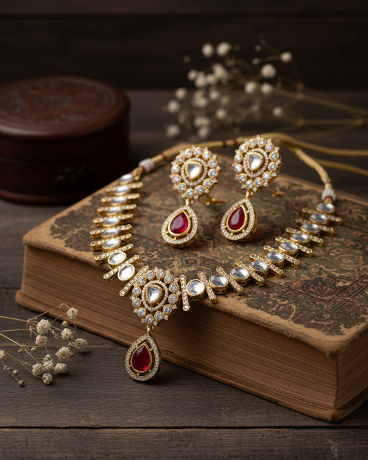 Ruby Mridha Indi Jewellery Set