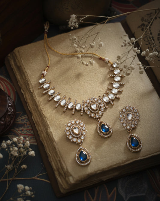 Blue Mridha Indi Jewellery Set