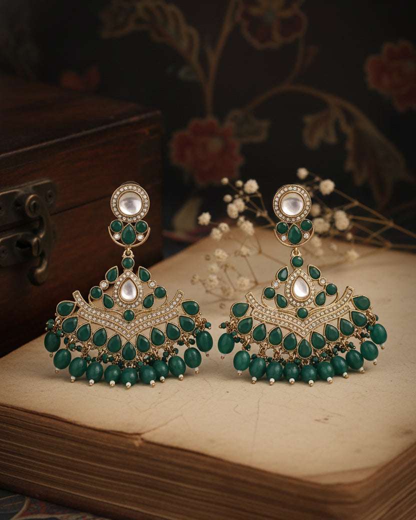 Green Sarthak Chandbali