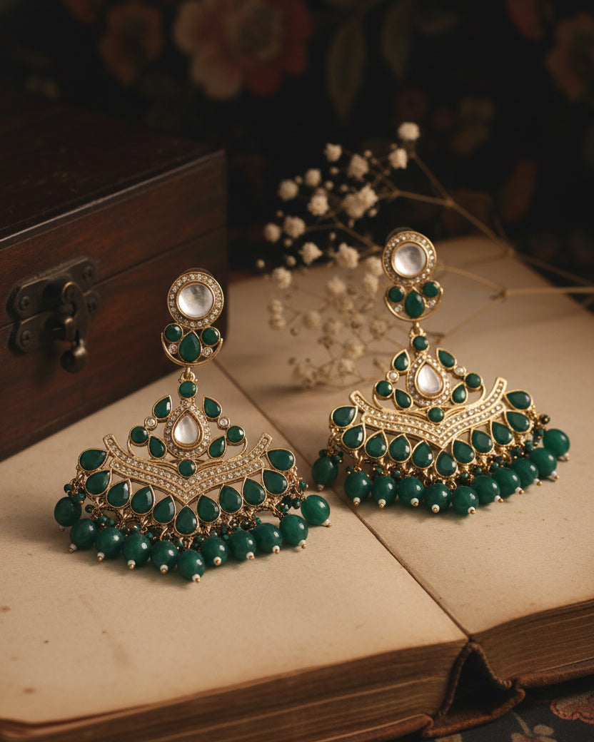 Green Sarthak Chandbali