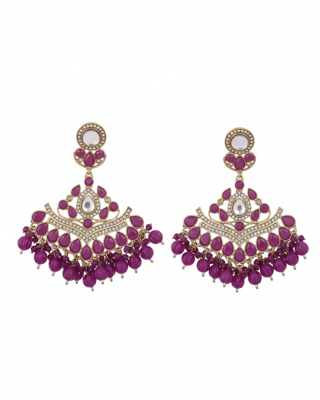 Purple Sarthak Chandbali