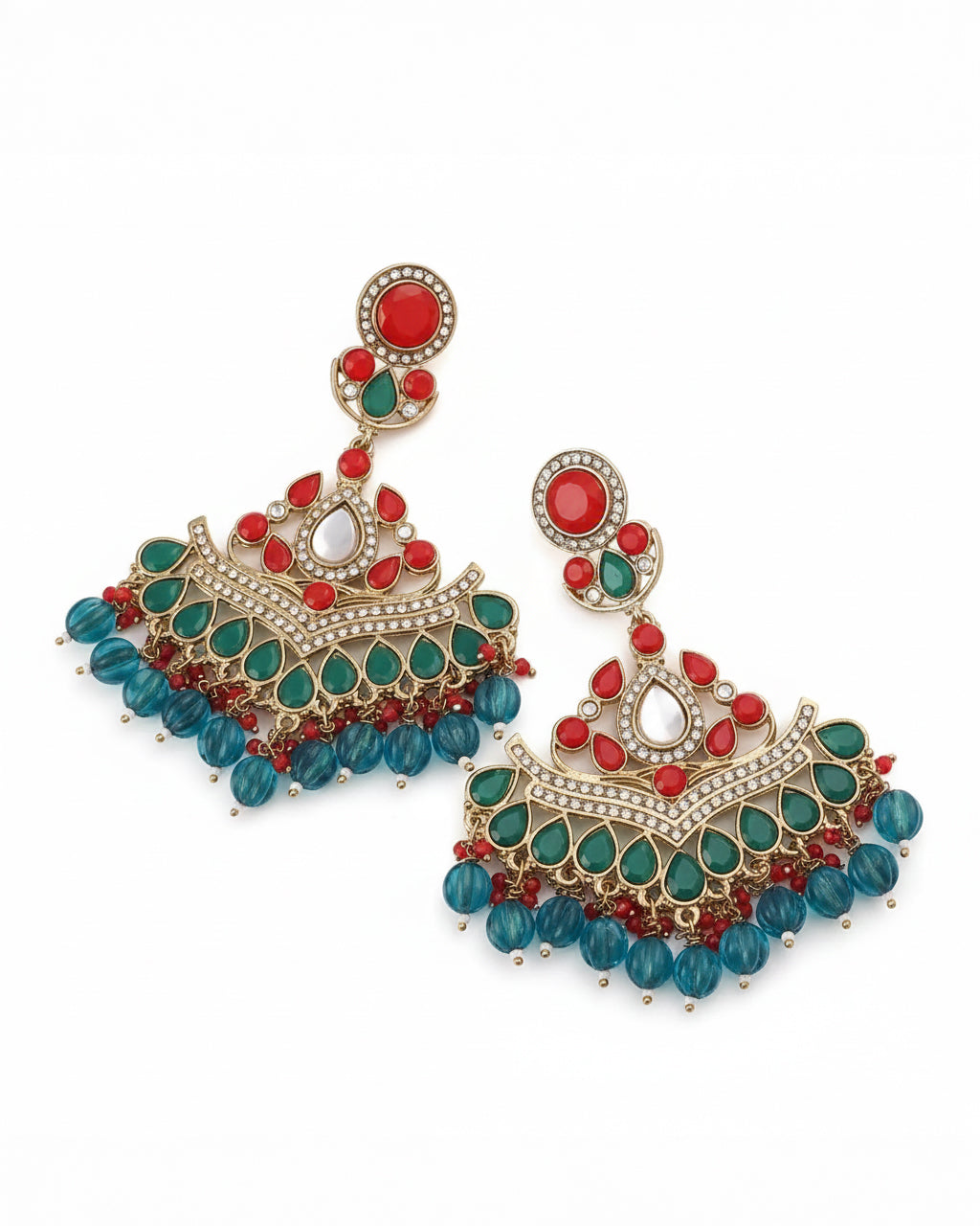 Emerald Red Sarthak Chandbali