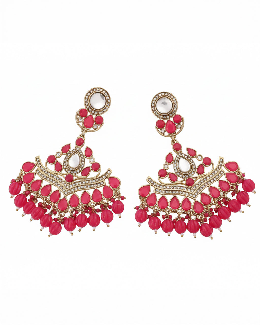 Pink Sarthak Chandbali