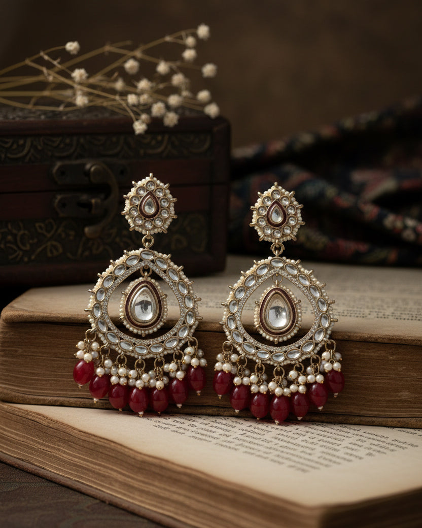 Red Advait Chandbali