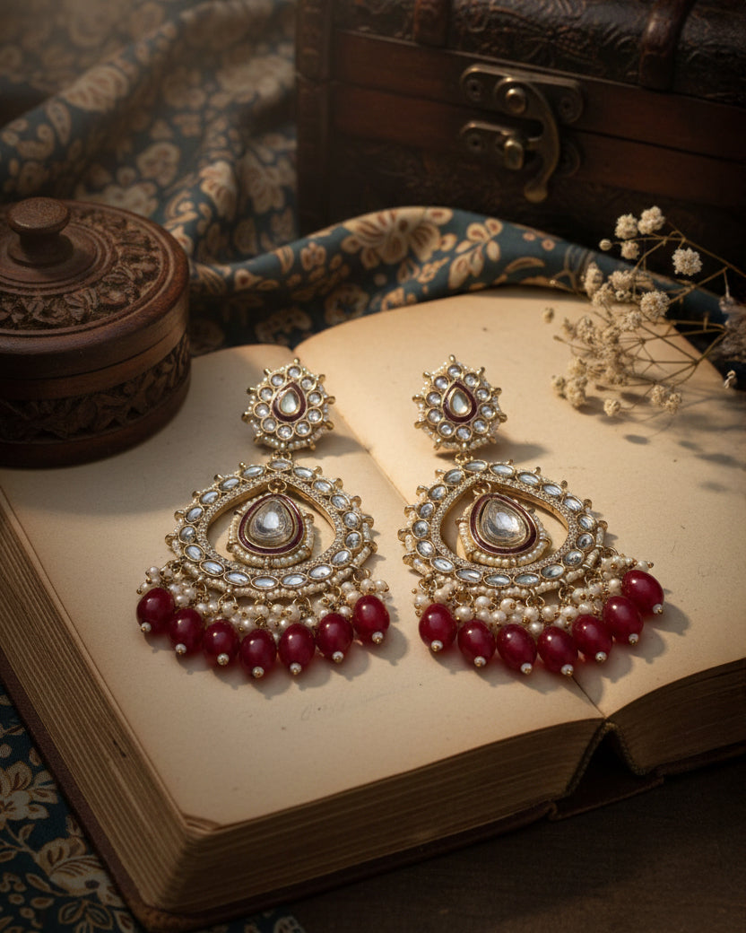Red Advait Chandbali