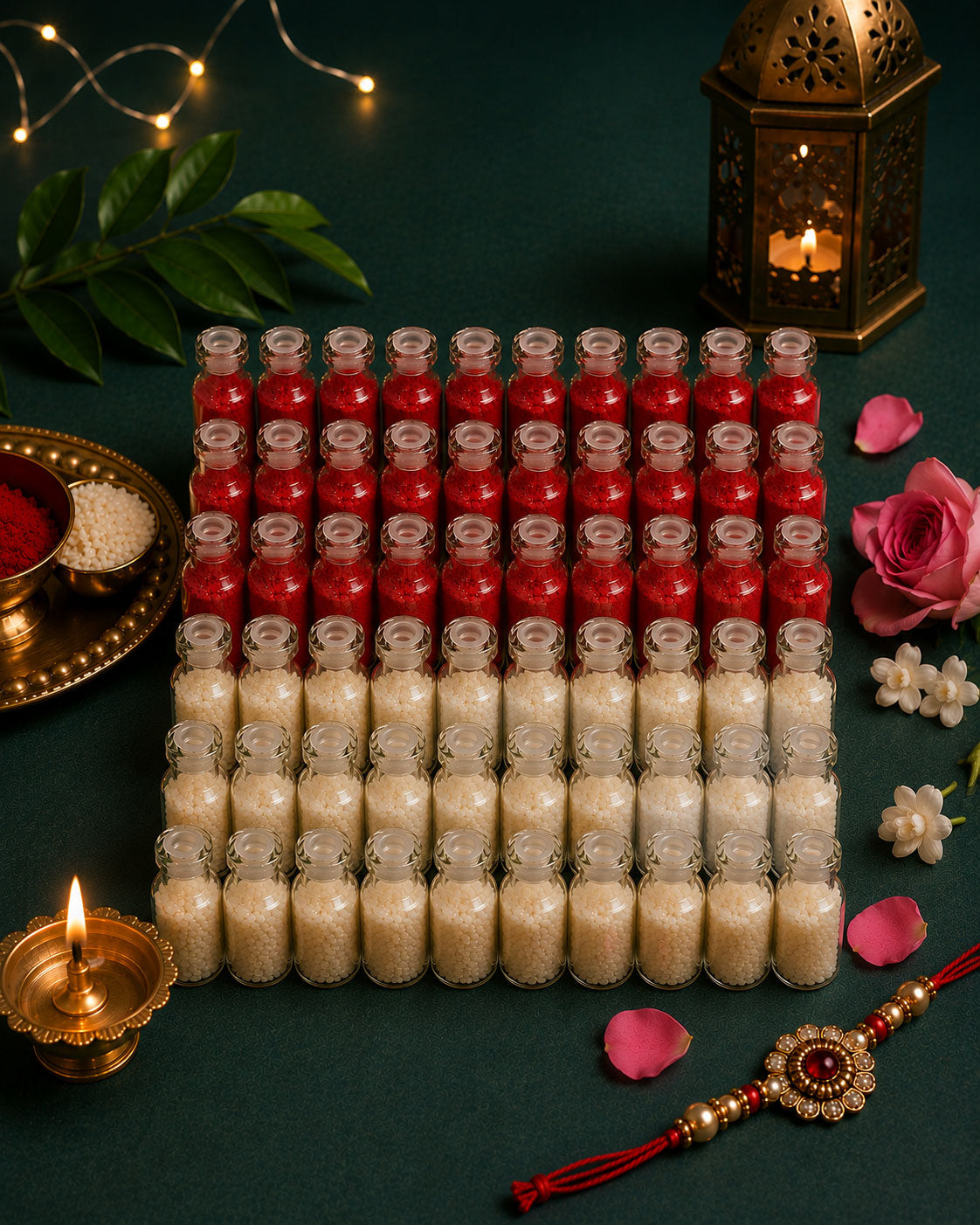 Traditional Roli Chawal Glass Set