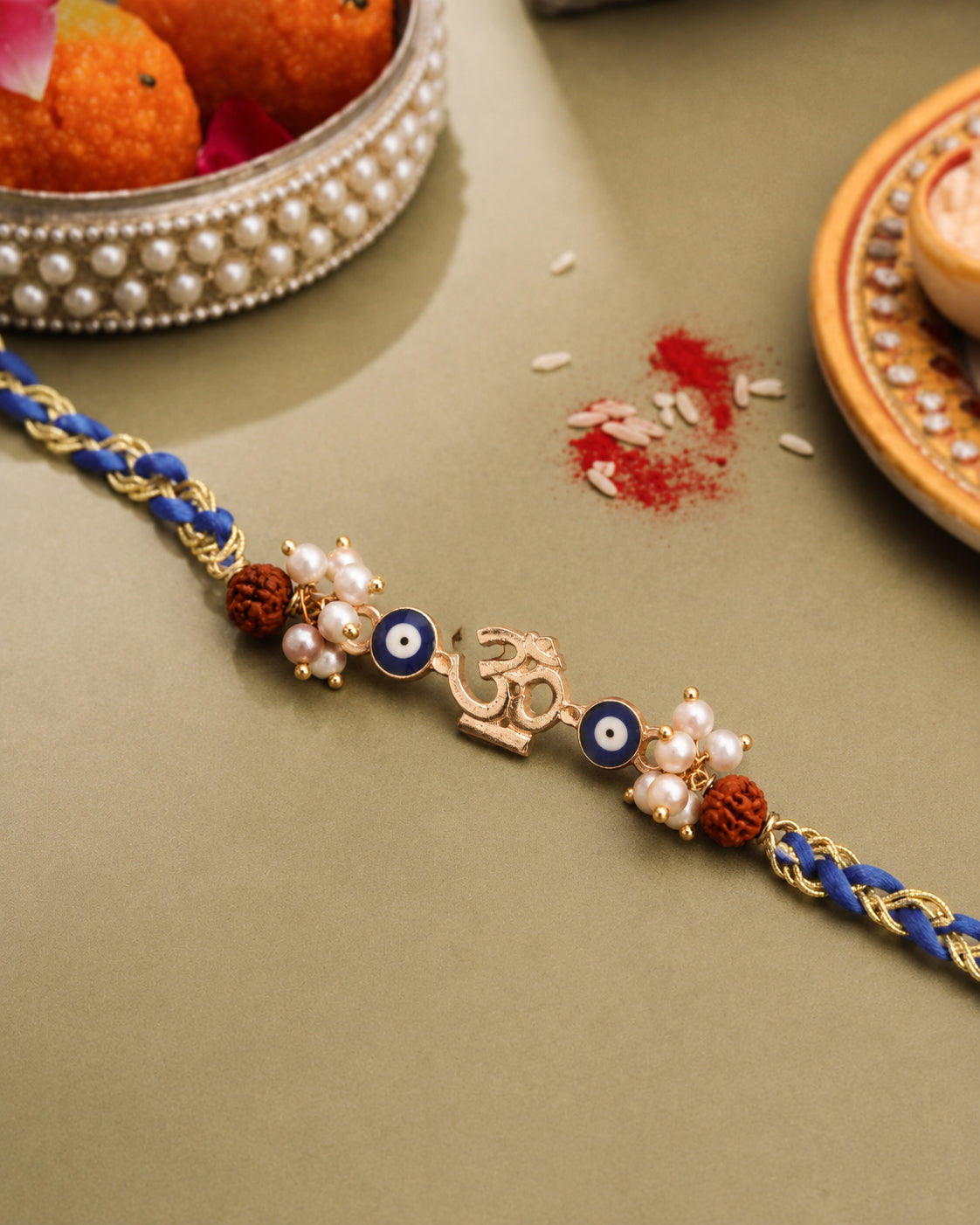 Shubh Sutra Rakhi with Card | Tilak Set Included