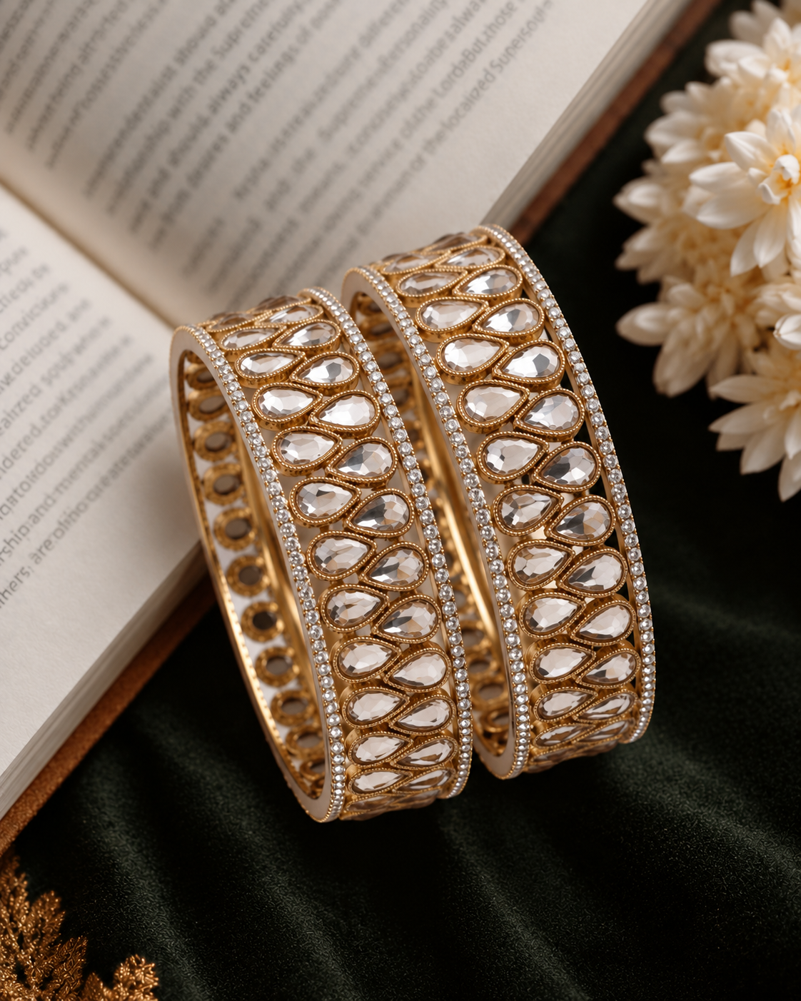 Sasha Royal Polki Bangles - Set of 2