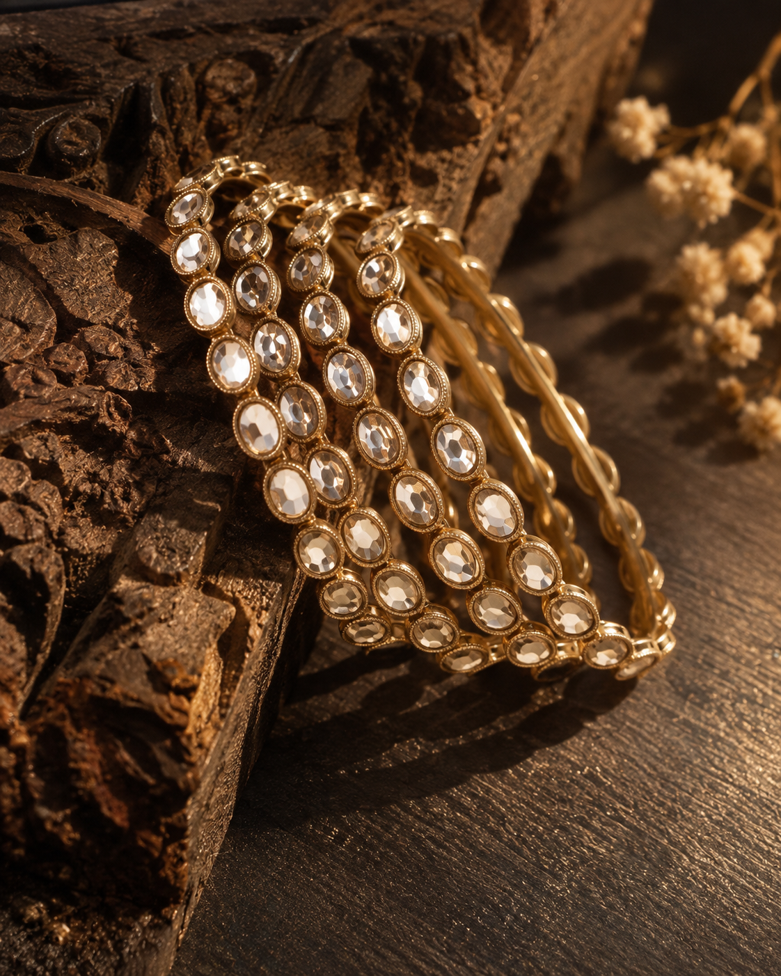 Zivara Royal AD Bangles - Set of 4