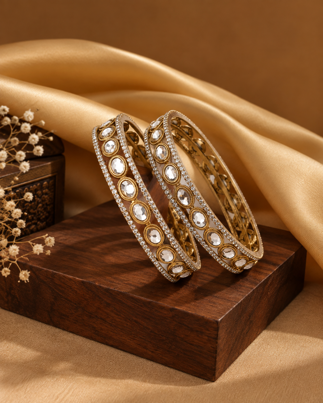 Shivani Royal Polki Bangles - Set of 2