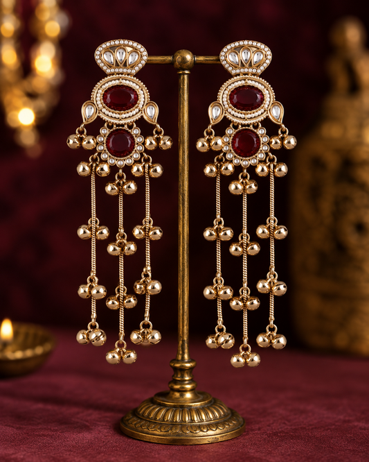 Ruby Goura Premium Kashmiri Look Earring