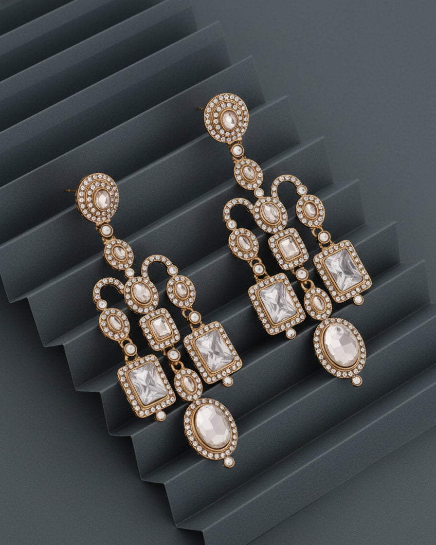 Silver Nayomika Designer Earring