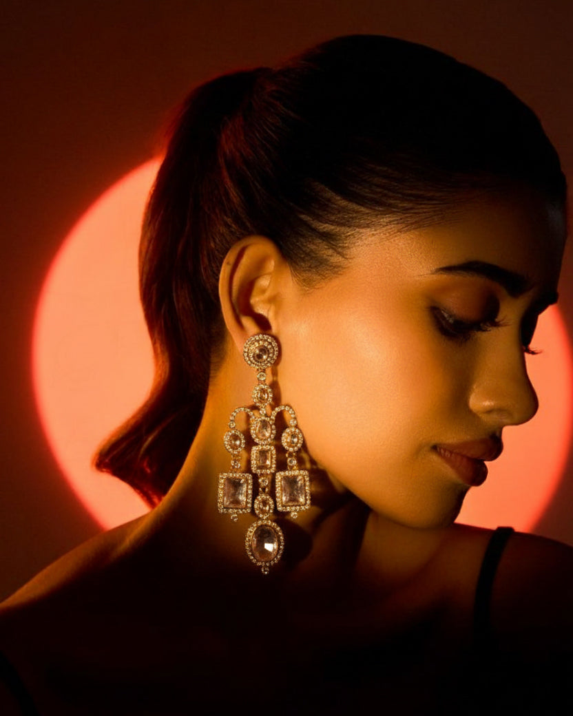 Silver Nayomika Designer Earring