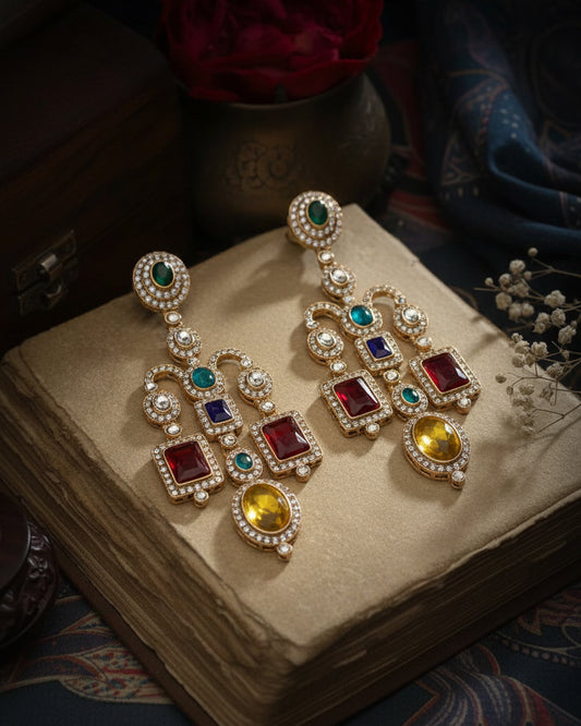 Multi Nayomika Designer Earring