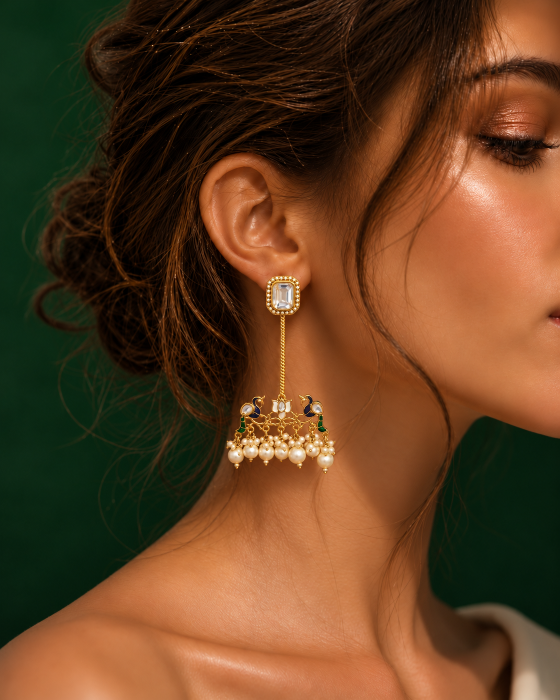 Ivory Sneha Designer Earring