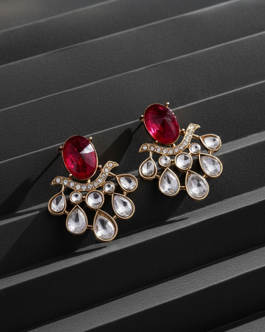 Pink Amevya Designer Stud