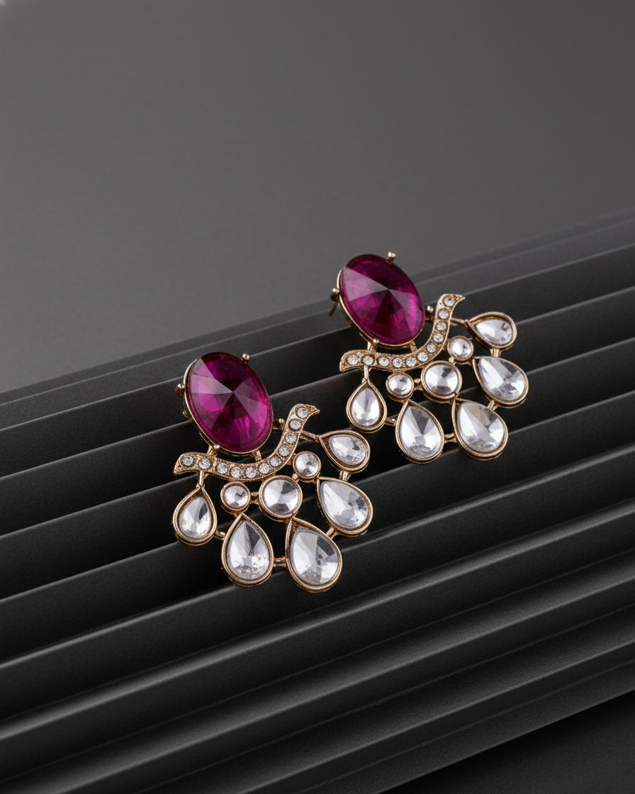 Purple Amevya Designer Stud