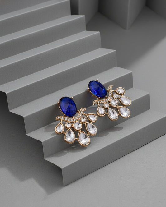 Blue Amevya Designer Stud