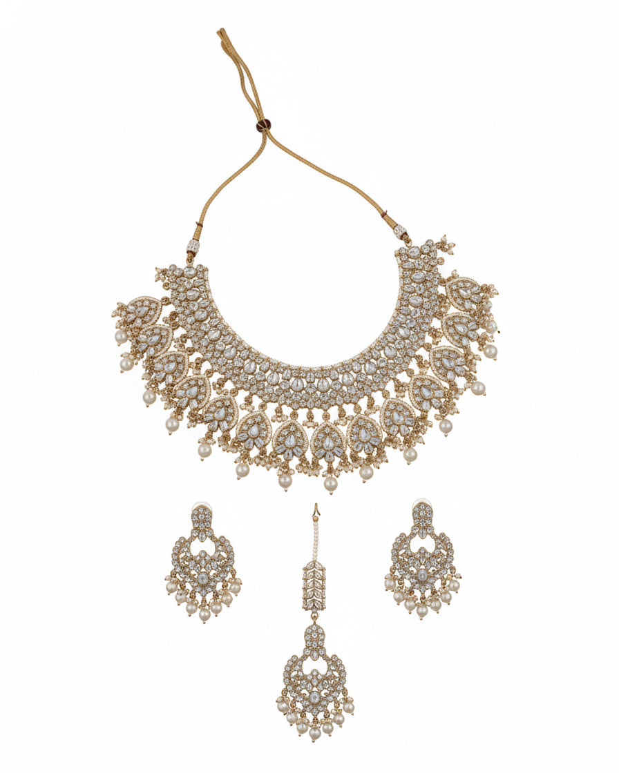 Pearl Divyanshi Kundan Jewellery Set