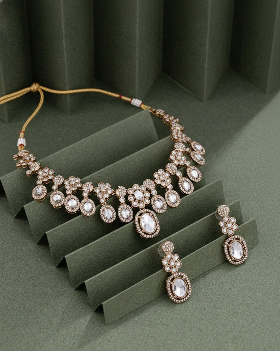 Silver Nozara Indi Jewellery Set