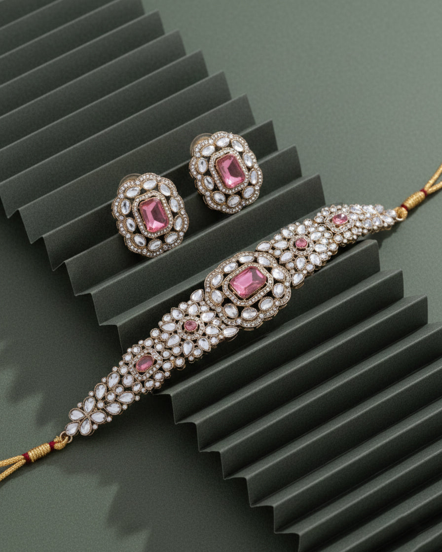 Blush Yunita Choker Jewellery Set