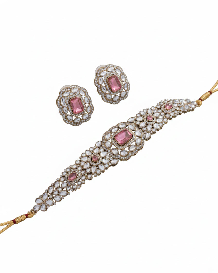 Blush Yunita Choker Jewellery Set
