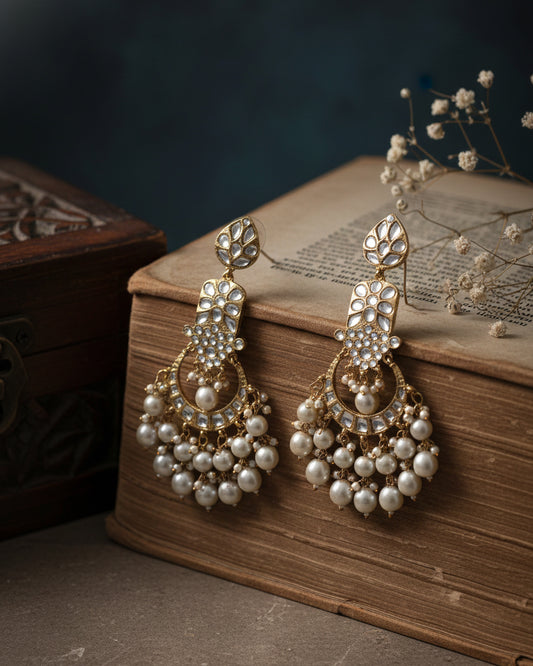 Grey Atri Earring