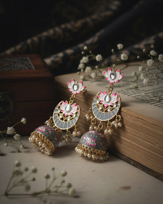 Grey Vatsal Jhumka