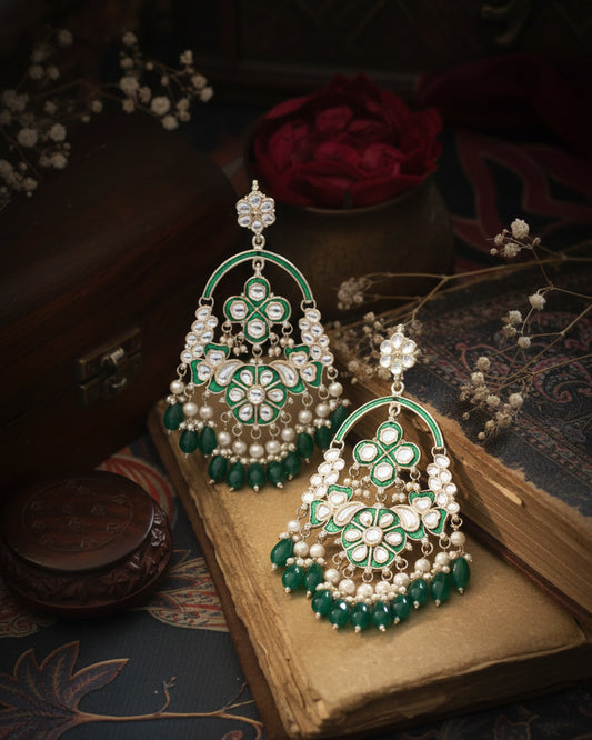 Green Saarthak Chandbali