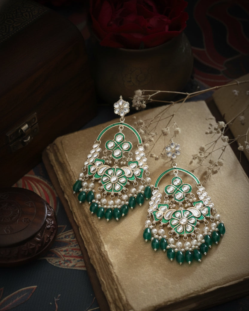 Green Saarthak Chandbali
