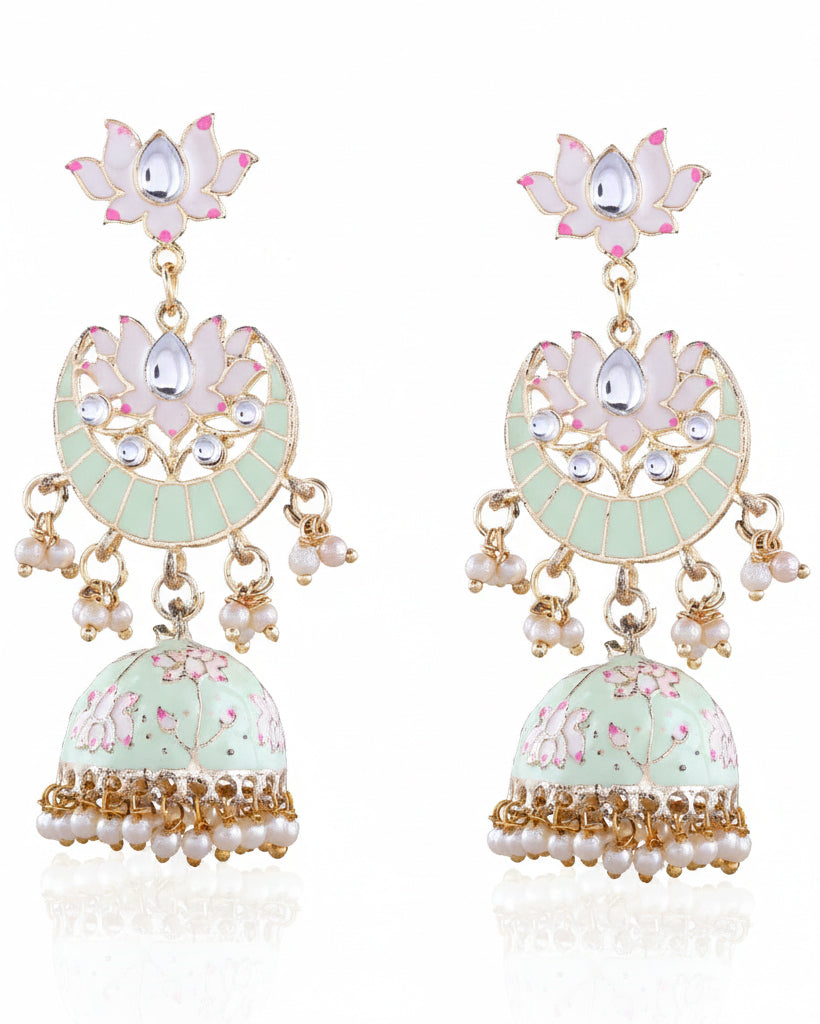 Mint Green Vatsal Jhumka