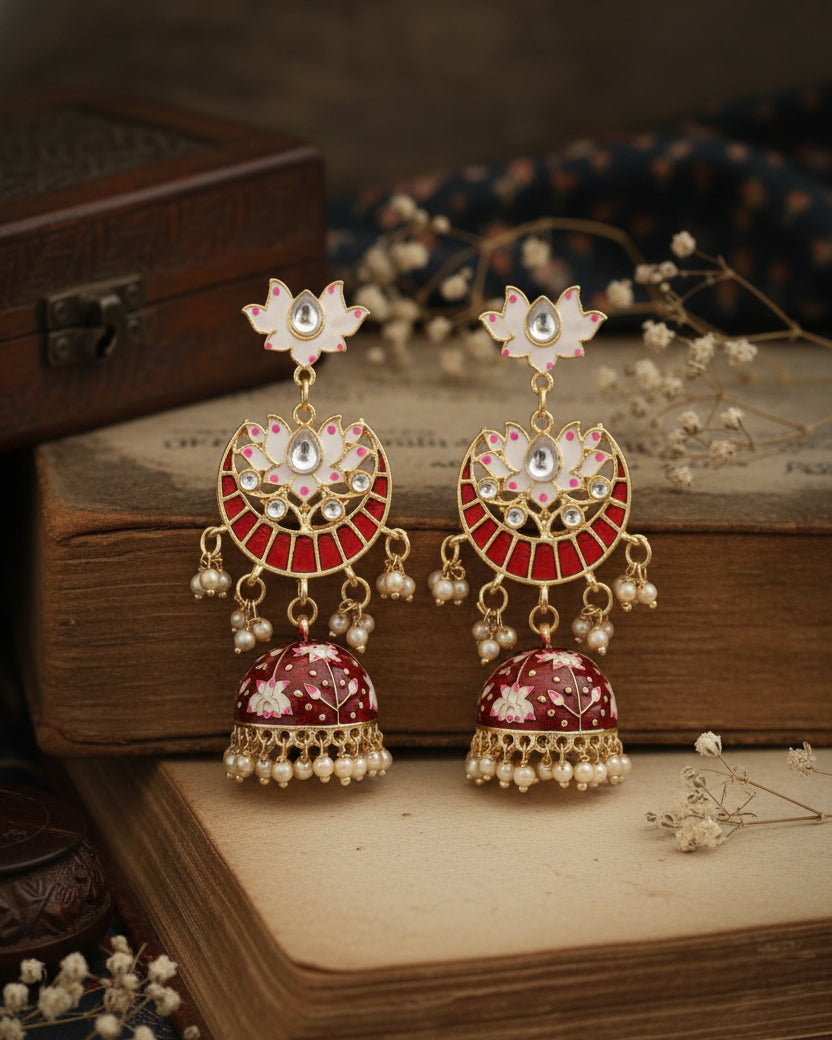 Maroon Vatsal Jhumka