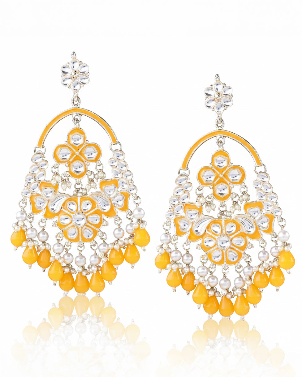 Yellow Saarthak Chandbali