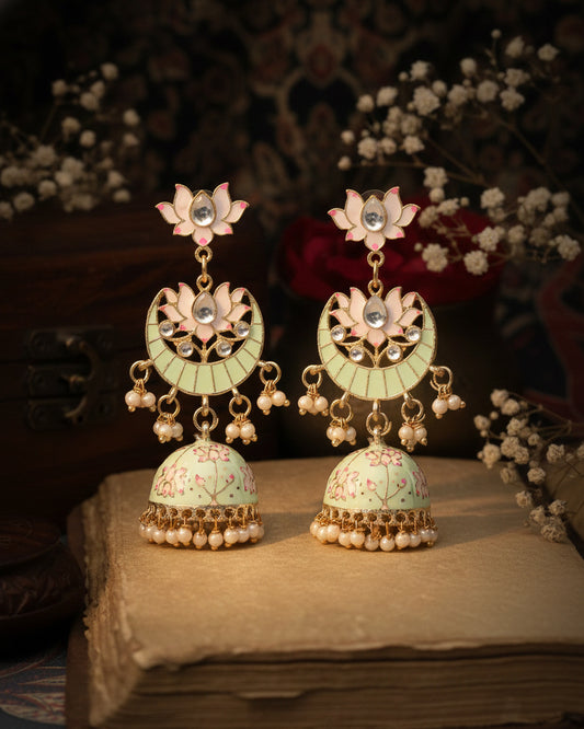 Mint Green Vatsal Jhumka