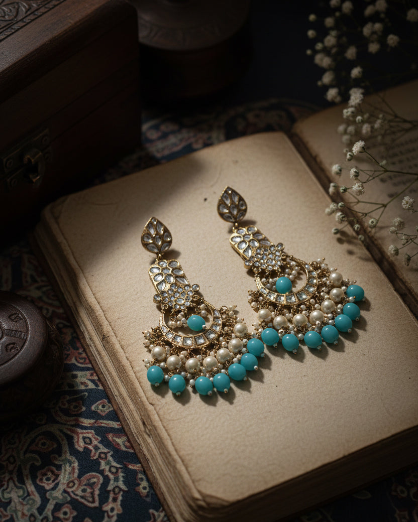 Mint Green Atri Earring