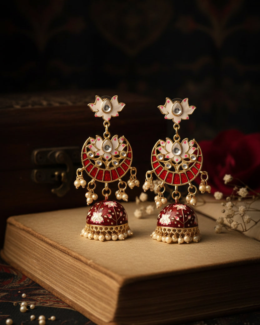 Maroon Vatsal Jhumka