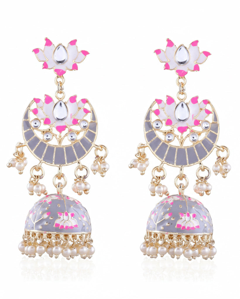 Grey Vatsal Jhumka