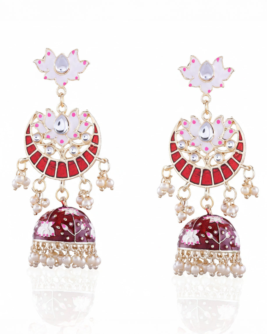 Maroon Vatsal Jhumka