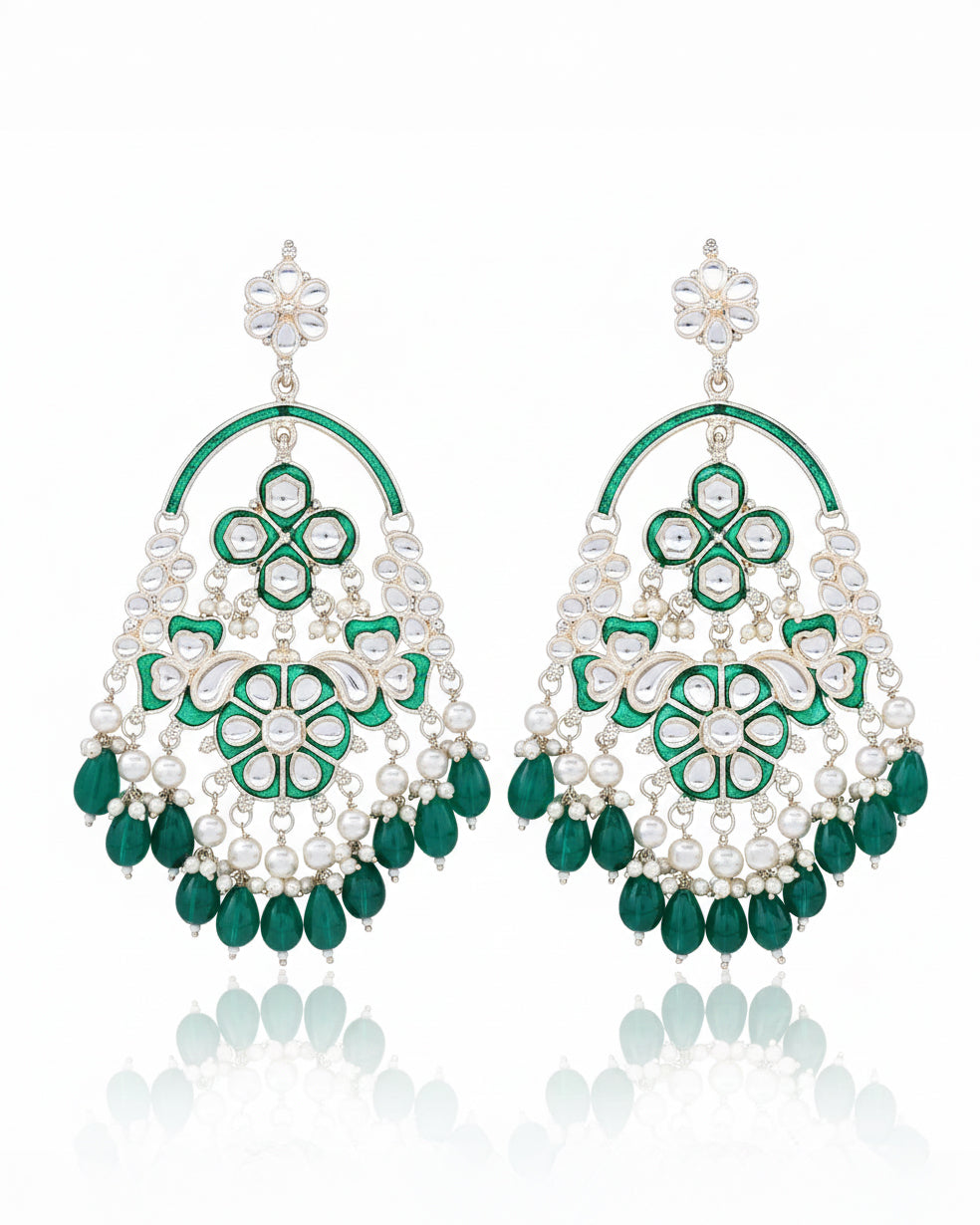 Green Saarthak Chandbali