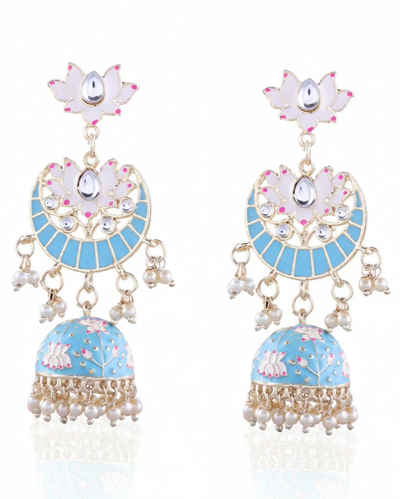 Sky Blue Vatsal Jhumka