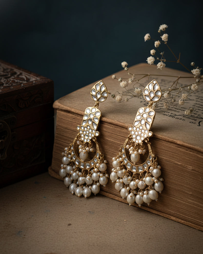 Grey Atri Earring